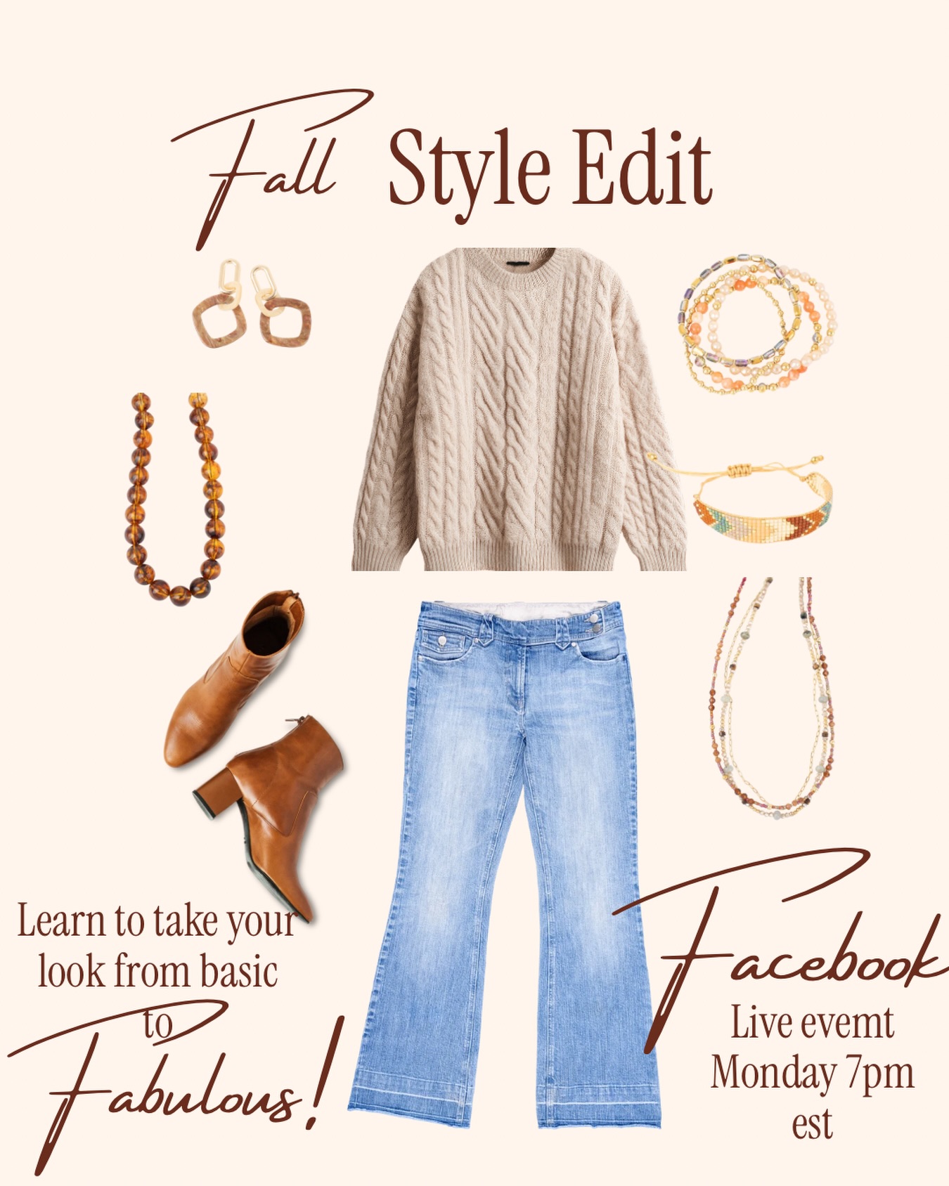 🍂 TOMORROW NIGHT…WE’RE FALLING FOR STYLE! 🍂

Fall clothes are coming out of the closet, and I’m ready to PLAY! 👏🏼

Tomorrow night I’m going LIVE for a little Falling for Style: The Fall Style Edit ✨

I’ll be putting together some real-life fall looks and showing you how the RIGHT jewelry can take an outfit from “Yep, I’m dressed” to “Okayyyy…look at me!” 😂💁🏼‍♀️

We’re talking…

🍁 Easy everyday fall outfits
✨ Layering necklaces without overthinking it
👖 Taking your basics up a notch
💎 Simple vs. statement jewelry
🧥 And easy ways to look pulled together without buying an entirely new wardrobe!

My fall formula?

BASE + LAYER + SPARKLE = DONE. ✨

And I want YOU to help me style some of the looks while we’re LIVE!

🍂 MONDAY NIGHT
⏰ 7pm est 
📍 on Facebook in my VIP group- Blooming in Carolina 

https://www.facebook.com/share/g/1JyNY3DbHT/?mibextid=wwXIfr

Tell me in the comments: What’s your fall uniform?
Jeans & cardigan? Sweater & leggings? Dresses & boots? Or ALLLL the layers? 😂🍁

Come hang out with me tomorrow night! 🩵